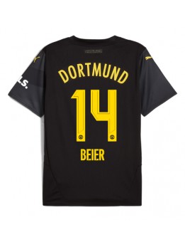 Borussia Dortmund Maximilian Beier #14 Auswärtstrikot 2024-25 Kurzarm